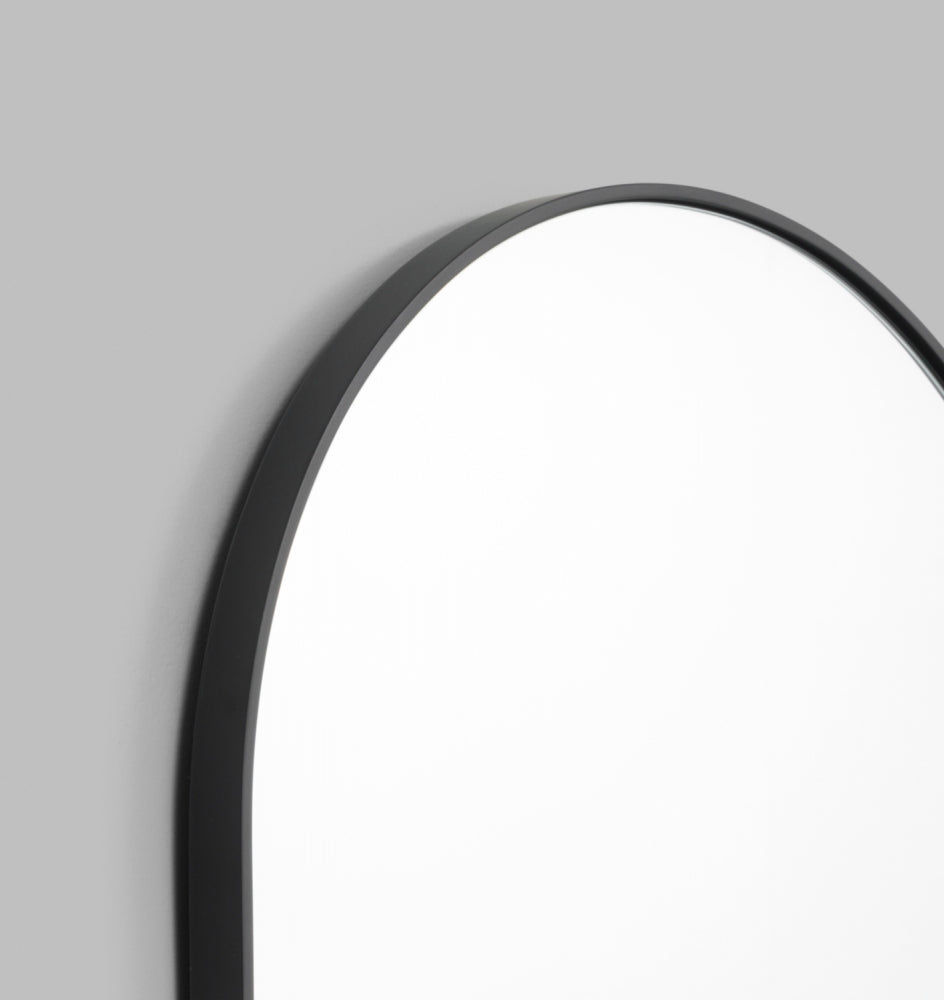 Bjorn Oval Mirror 65 x 100 Black