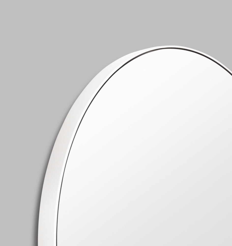 Flynn Round Mirror Bright White 120cm
