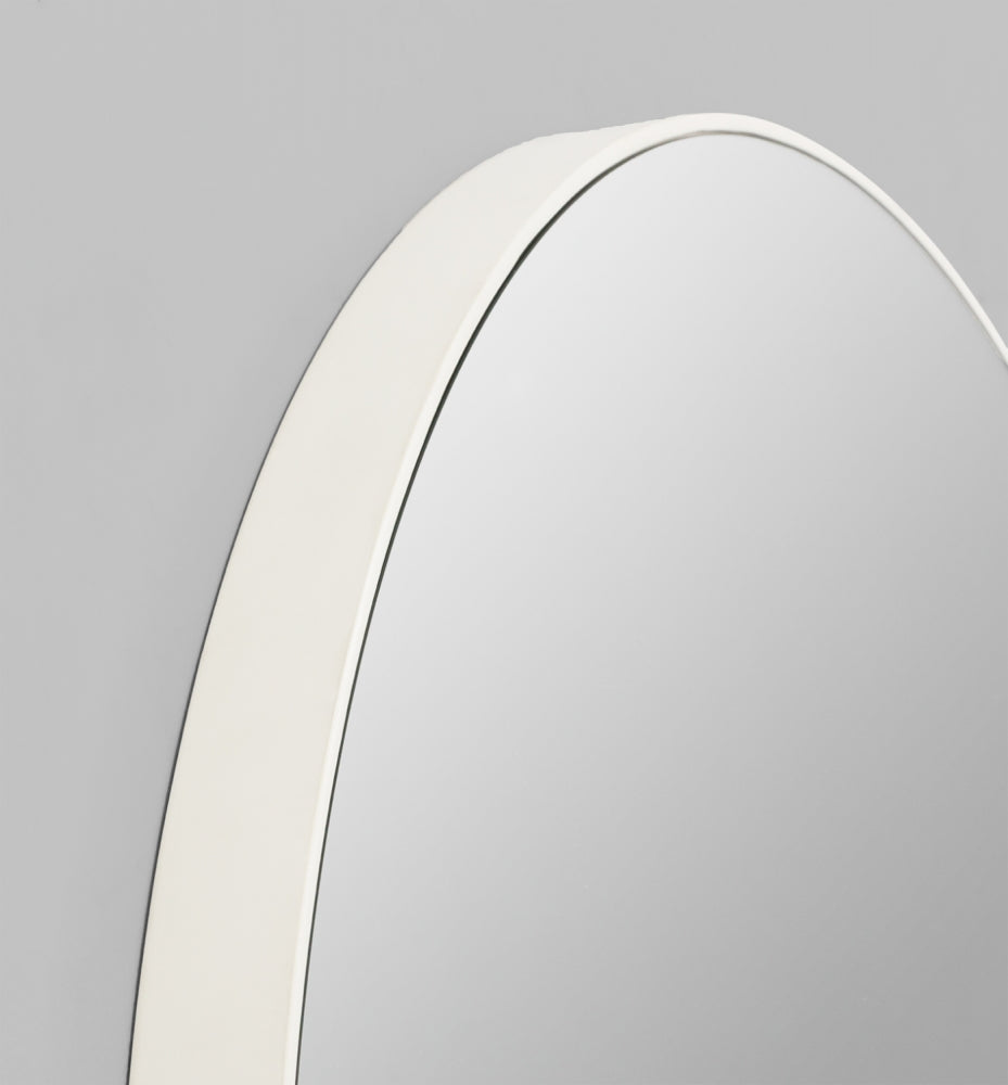 Flynn Round Medium White 80cm