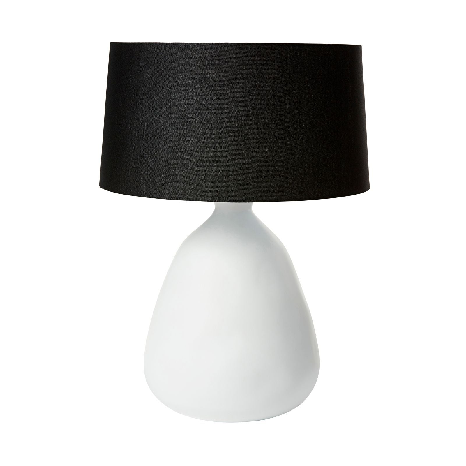 Organic Lamp with Black Shade